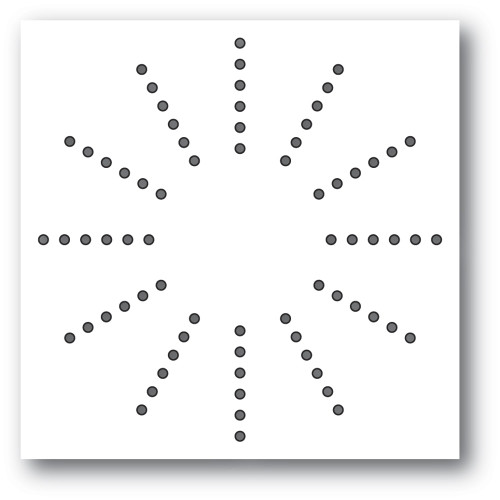 Memory Box 100% Steel Stitched Burst Cutting Die- 94406