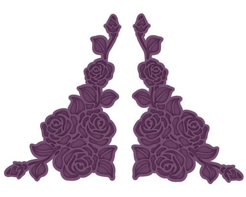 Creative Expressions Craft Die CED1485 Sue Wilson Finishing Touches - Rose Spray Corners