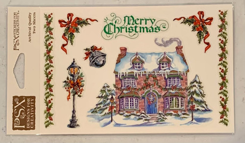 PSX Stickers Christmas House Stickers SH6477