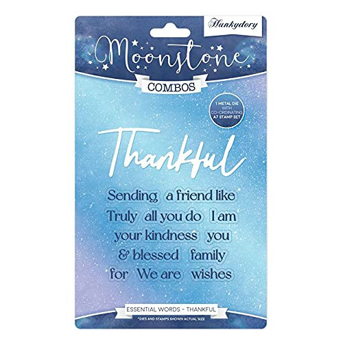Hunkydory Moonstone Combo - Essential Words- Thankful - MSTONE463