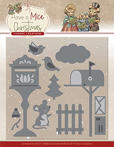 Yvonne Creations Die Set- Have A Mice Christmas- Christmas Mouse Letters