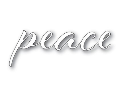 Memory Box 100% Steel Peace Airy Script Cutting Die- 94335