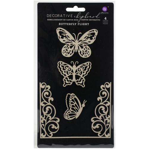 Prima Decorative Chipboard- Butterfly Flight