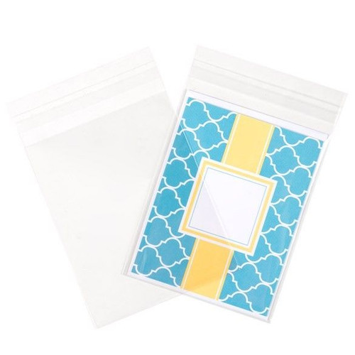Clearbags B54 Clear Card Bags 100pc - 4 5/8in x 5 3/4in (Fits One 4.25X5.5" Card & Env)