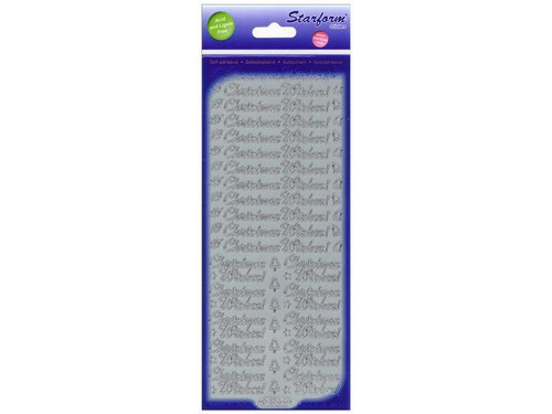Starform CHRISTMAS WISHES N376 Gold Outline Peel Sticker