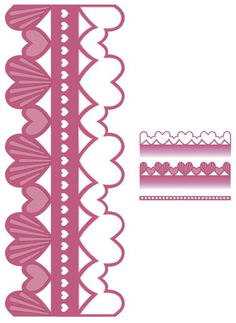 Craft Die CED6411 Sue Wilson Configurations Collection - Romantic Edger