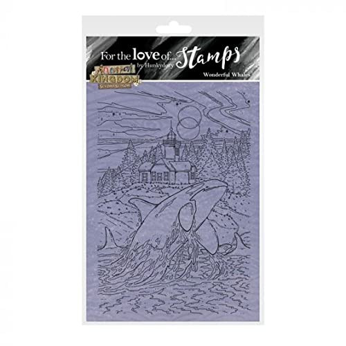 Hunkydory Crafts- for The Love of Stamps - Animal Kingdom- Wonderful Whales A6 Stamp - FTLS835