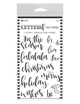 Ranger Letter- It Clear Stamps- Christmas- 12 pcs
