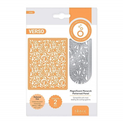 Tonic Studios - Verso - Magnificent Monarch Patterned Panel - 3336e