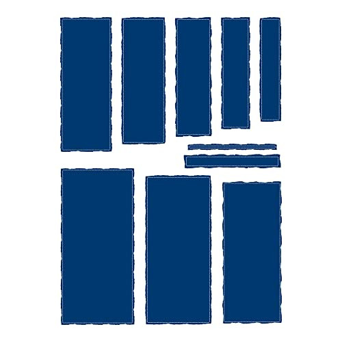 Tattered Lace Shabby Edge Tall Rectangle Cutting Die 901702