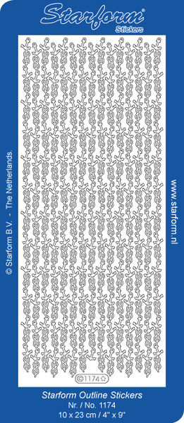 Starform NAUTICAL ROPE & ANCHORS BORDERS Peel Stickers SILVER 1174