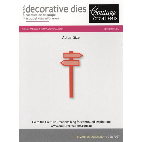 Couture Creations Diecuts- Sign Post Decorative Die