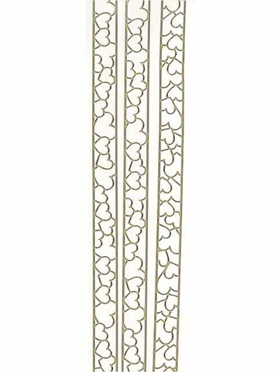 Starform Heart Ribbon 1268 SILVER Stickers