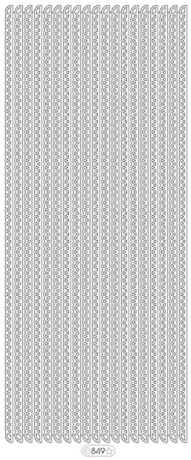 Starform Small Scallop Border 849 GOLD Stickers