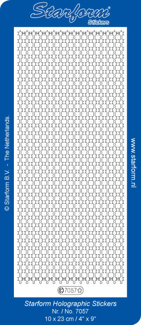 Starform Glitter Trans Gold Star Border 7057 Peel Stickers