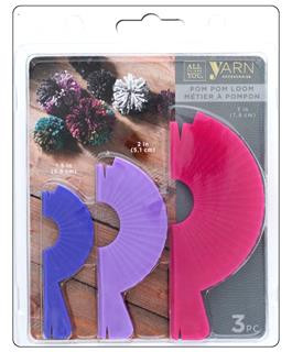 Darice- Yarn Accessories- Pom Pom Loom- 3pc