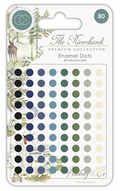 Craft Consortium The Riverbank- Enamel Drops- 80 adhesive drops
