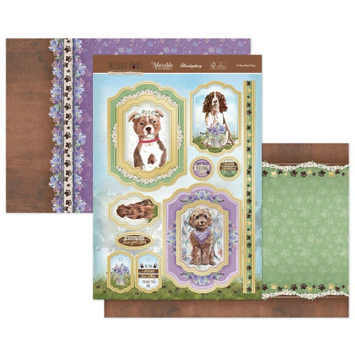 Hunkydory Crafts Muddy Paws Luxury Topper Set- A Pawfect Day MUDPAW901