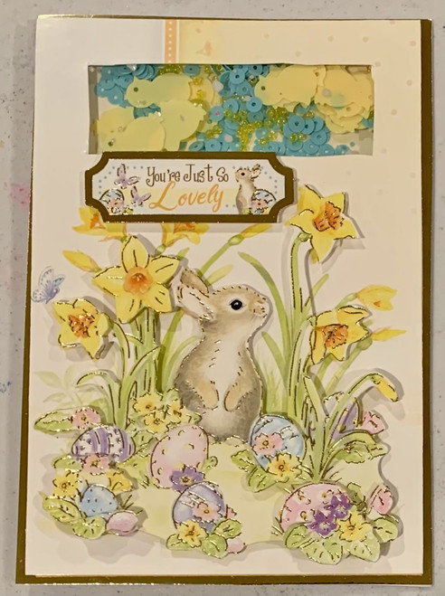 Live Stream Springtime Wishes Deco Large Easter Bunny-- Makes 3