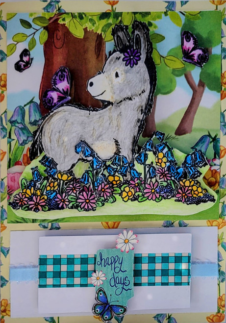 Craft Consortium Bluebells and Buttercups Class Kit - Donkey