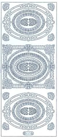 Starform Peel Stickers- Outline- Frames- Gold- 933G