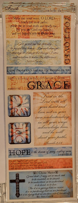 NRN Designs Mega Vellum Stickers-Faith Quotes