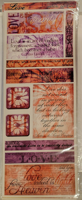 NRN Designs Mega Vellum Stickers-Love