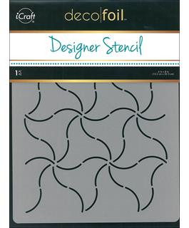 I-craft- Deco Foil Designer Stencil- Pinwheels