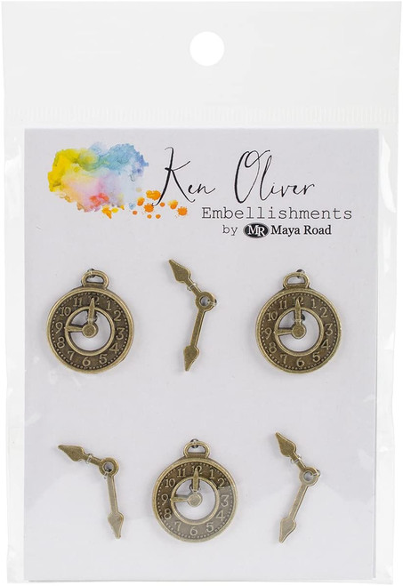 Embellishments by Maya Road- Vintage Clock & Hands