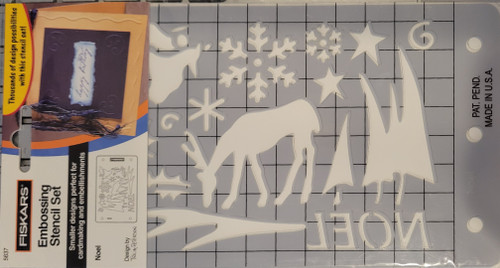 Fiskars Embossing Stencil Set Noel 5637
