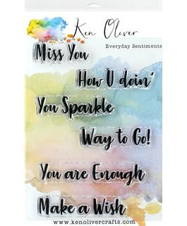 Ken Oliver Clear Stamp- Everyday Sentiments