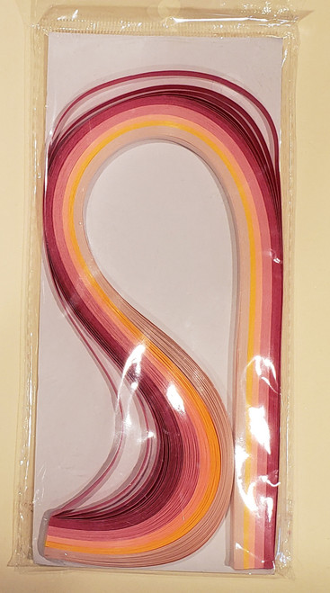 Quilling Paper 100 pc in 5 shades of pinks