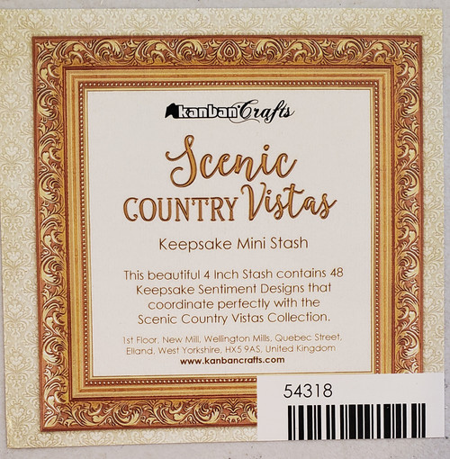 Kanban Scenic Country Vistas Keepsake Mini Stash- 4x4- 96 sentiments