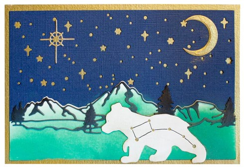 Studio Light- Moon Flower Die- North Pole Scenery nr 137