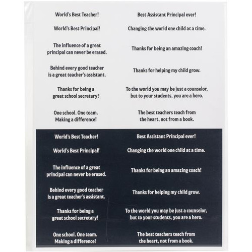 Maker Forte Simple Sayings Cardstock 8.5"X11" 3/Pkg- Love of Learning