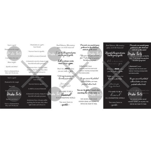 Maker Forte Simple Sayings Cardstock 8.5"X11" 3/Pkg- You're a Gem