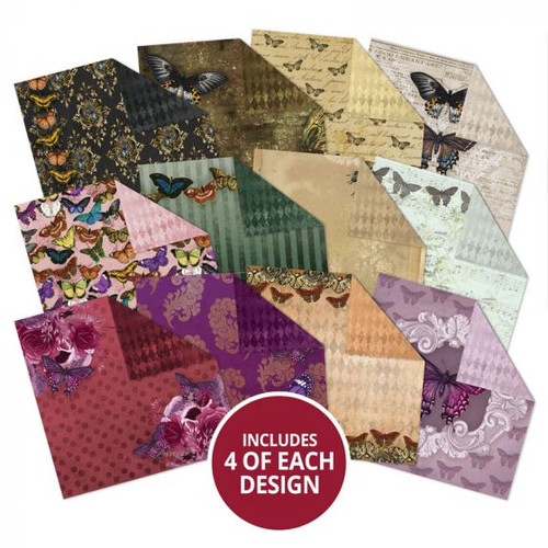 Hunkydory Crafts Duo Design Paper Pads - Butterfly Royale & Delightful Diamonds