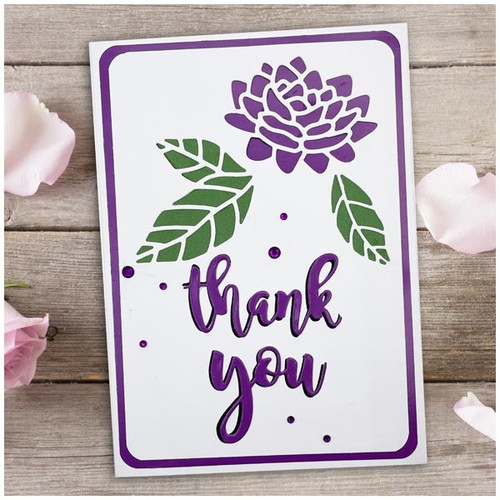 Apple Blossom Die Set Decorative Cuts- Sentiments- 7 Piece Die Set