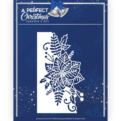 Find It Trading Jeanine's Art A Perfect Christmas- Poinsettia Border Cutting Die Set JAD10159