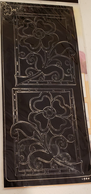 Peel-Offs Flower Box Jane 4668 Black Peel Stickers
