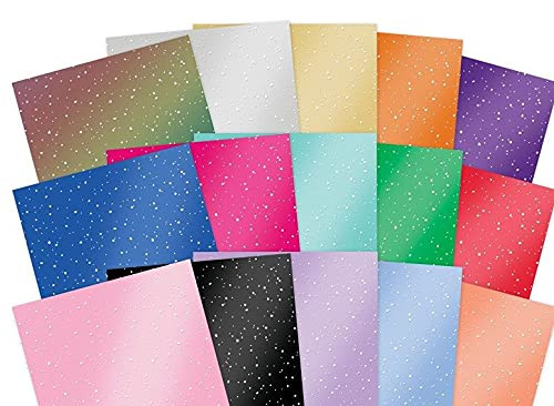 Hunkydory Crafts Mirri Essentials - Snowfall Mirri Megabuy 220gsm Mirror Card MCD301
