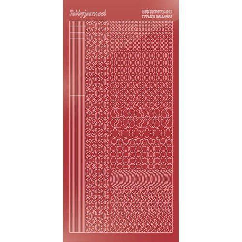 Find It Trading Hobbydots sticker style 11 - Mirror - Christmas Red