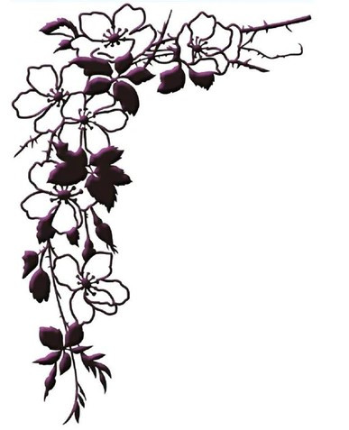 Ecstasy Crafts Garden Spray Embossing Folder, 5' by 7'