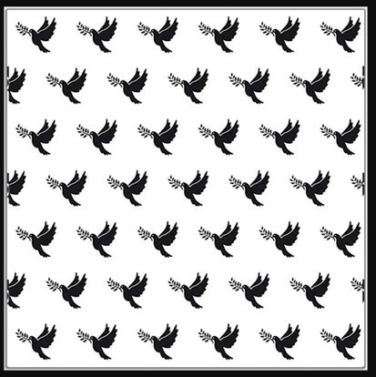 Nellie's Choice Background Condolences Embossing Folder 6x6