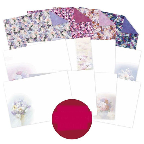 Hunkydory Crafts Beautiful Blooms A4 Inserts & Papers - 36 Sheets