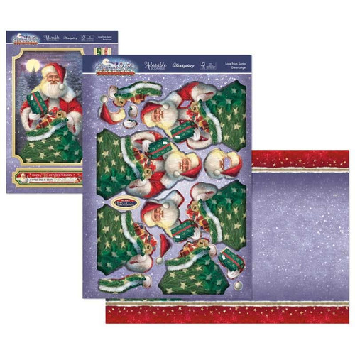 Hunkydory Crafts Christmas Wishes Deco-Large Topper Set- Love from Santa CWDEC909