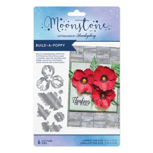 Hunkydory Crafts Moonstone Build-A-Poppy Dies MSTONE604