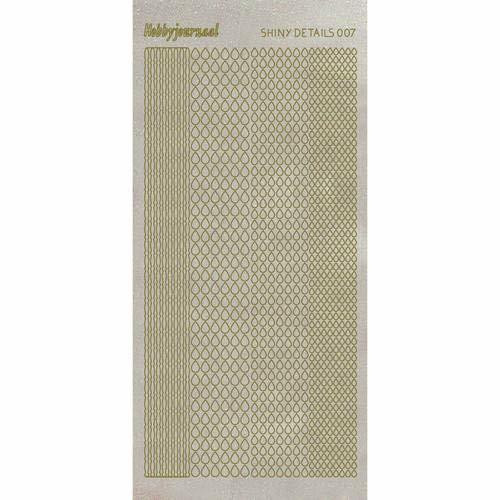 Shiny Details- Teardrops -Gold Transparent