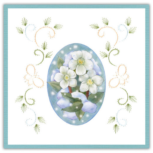 Find It Trading Stitch and Do 188 - Jeanine's Art- Winter Garden- Embroidery on Paper kit