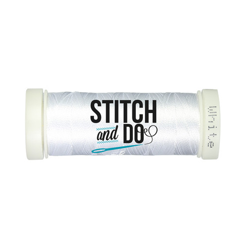 Find It Trading Stitch and Do Embroidery Thread 200 m Roll- White SDCD01